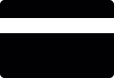 Credit Card With White Line Stencil Svg Vector, Free Vectors File